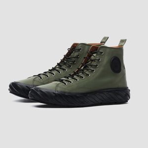 AGE TOP SNEAKERS MA-1 Men's Olive High-Top Lace-Up Nylon Casual sneakers size 8